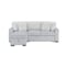 Global Furniture Usa Transitional Fabric U0204 Light Grey /White Pull Out Sofa Bed 5038 - alternate 1